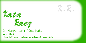 kata racz business card